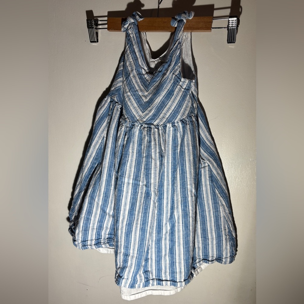 Hope & Henry Blue and White Striped Dress kids size 5